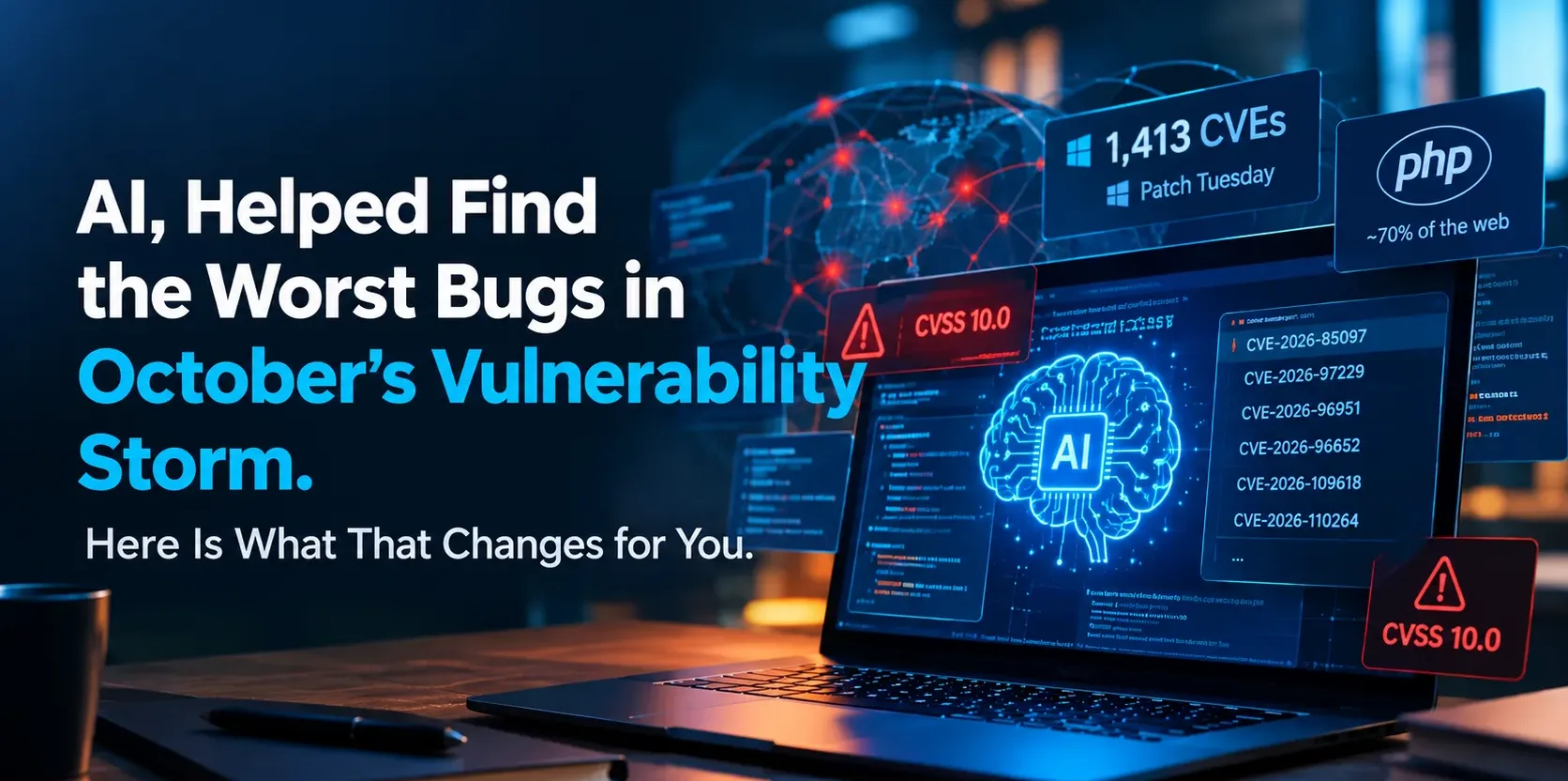 AI Helped Find the Worst Bugs in October's Vulnerability Storm. Here Is What That Changes for You